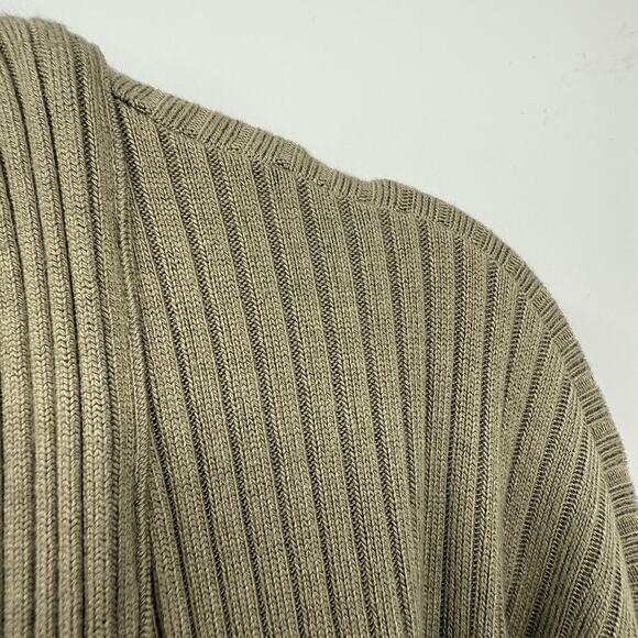 BEYOND YOGA Large Ribbed Open Cardigan Coffee Run Cement Olive Green Shrug Cozy - Picture 4 of 9